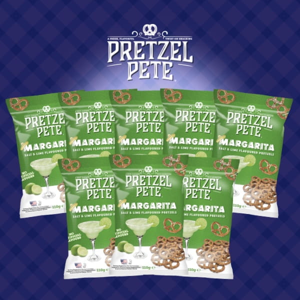 Pretzel Pete Margarita Salt & Lime Brezeln - 8x110g