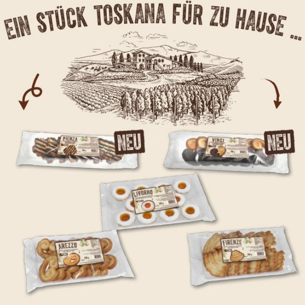 Pasticceria Italiana Blätterteiggebäck Arezzo - 200g