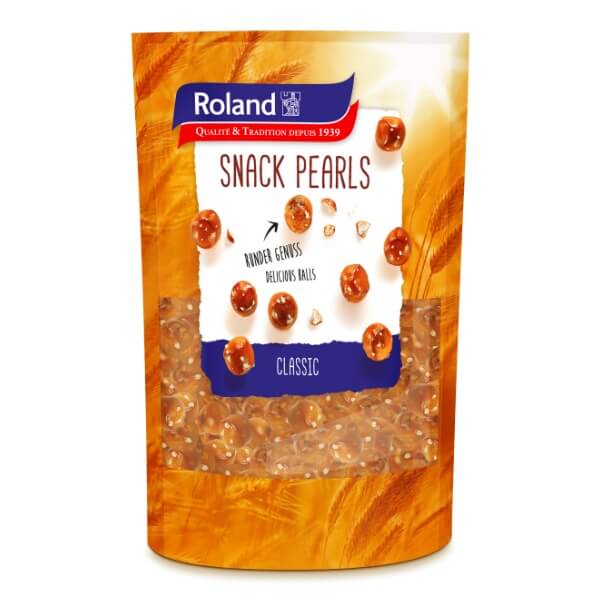 Roland Snack Pearls Laugengebäck Perlen in der 100g Packung