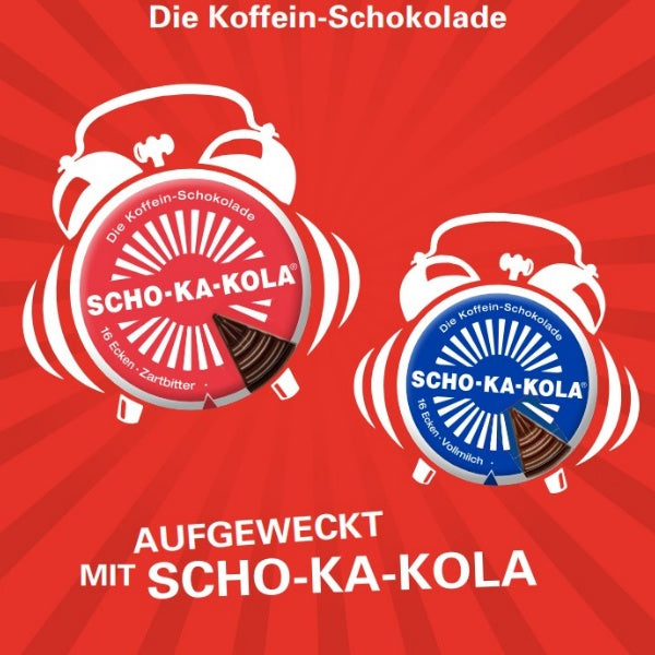 SCHO-KA-KOLA Vollmilch Koffein Schokolade - 100g