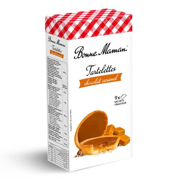 Bonne Maman Gebäck Törtchen Schokolade Karamell Tartelettes in der 135g Verpackung