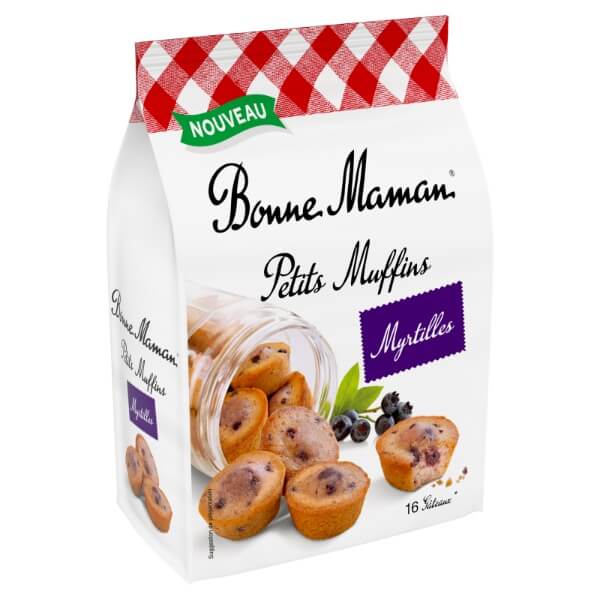 Bonne Maman Mini Muffins Heidelbeeren in der 235g Verpackung