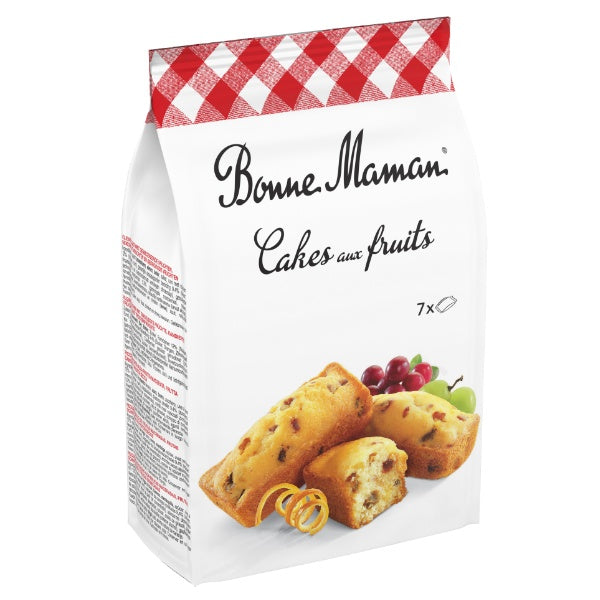 Bonne Maman Petits Cakes aux Fruit 7 Fruchtküchlein in der 210g Verpackung
