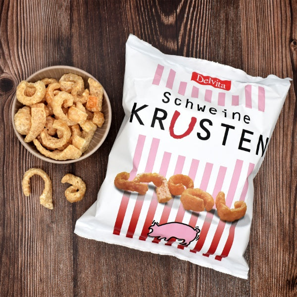 Delvita Schweinekrusten Chips - 125g (SONDERPREIS MHD 18.11.2026)