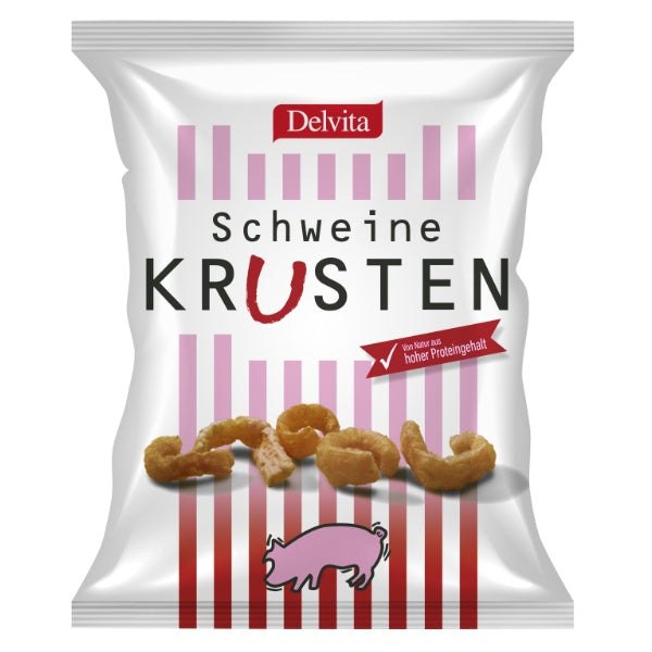 Karton Delvita Schweinekrusten Chips - (16x125g)