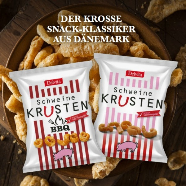 Delvita Schweinekrusten Chips BBQ - 125g (SONDERPREIS MHD 18.11.2026)
