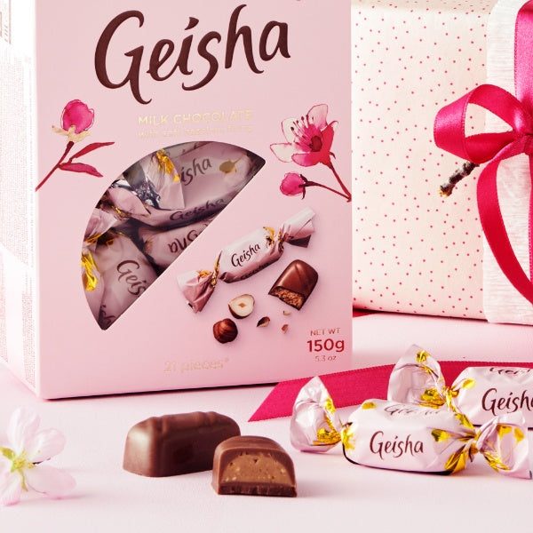 Fazer Geisha Milchschokoladen Praline mit Haselnussfüllung - 150g