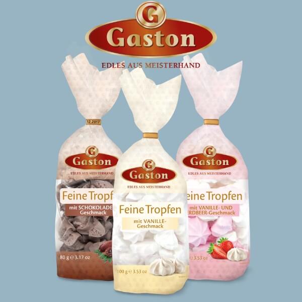 Gaston Baiser Schaumzucker Erdbeer Vanille - 100g