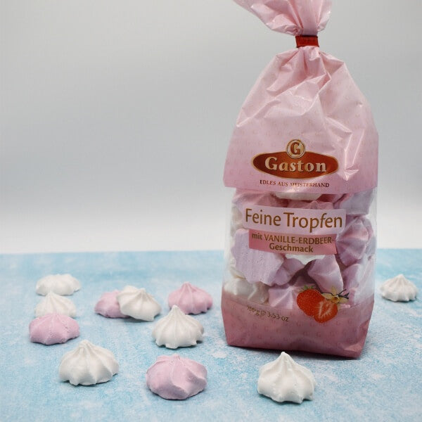 Gaston Baiser Schaumzucker Erdbeer Vanille - 100g