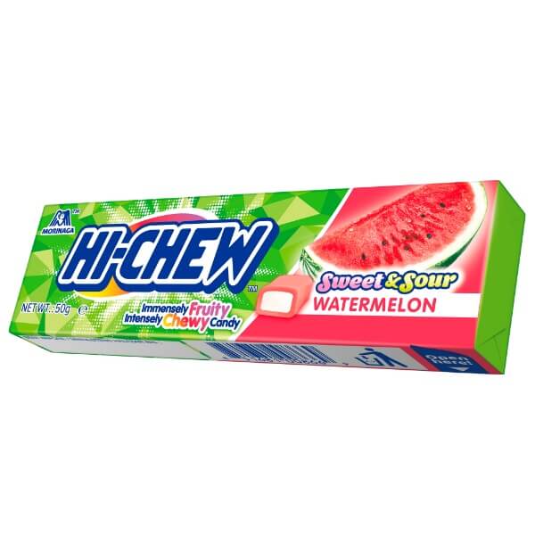 HI-CHEW Wassermelone Kaubonbon Stick in der 50g Verpackung