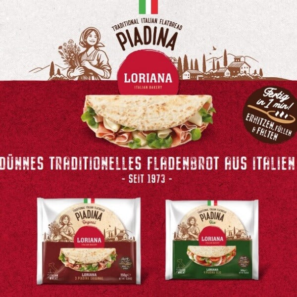 Loriana Piadina Olio Italienisches Fladenbrot - 300g