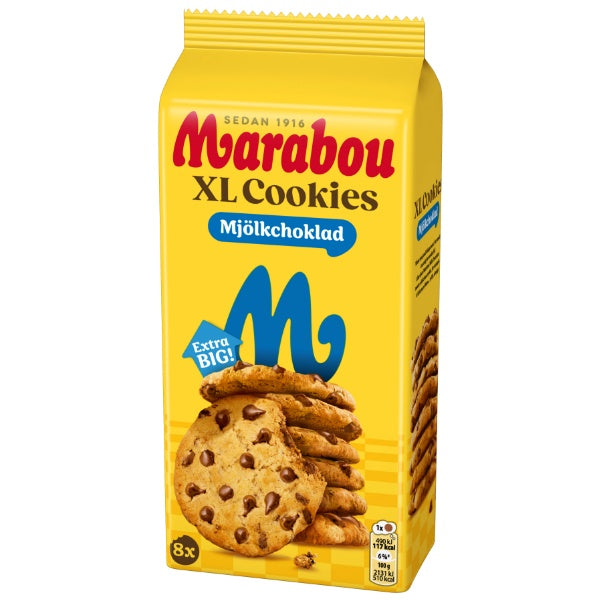 Marabou XL Cookies Mjölkchoklad Milchschokolade Kekse in der 184g Verpackung