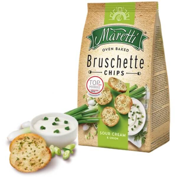 Maretti Bruschette Brotchips Sour Cream & Onion - 150g