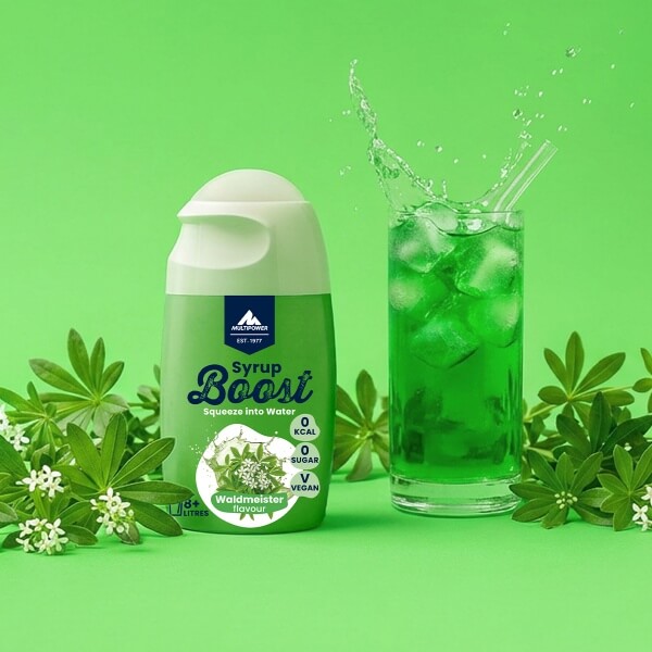 10x65ml Multipower Getränke Sirup Boost Waldmeister ohne Zucker