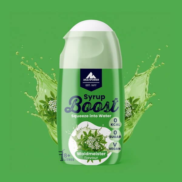 10x65ml Multipower Getränke Sirup Boost Waldmeister ohne Zucker