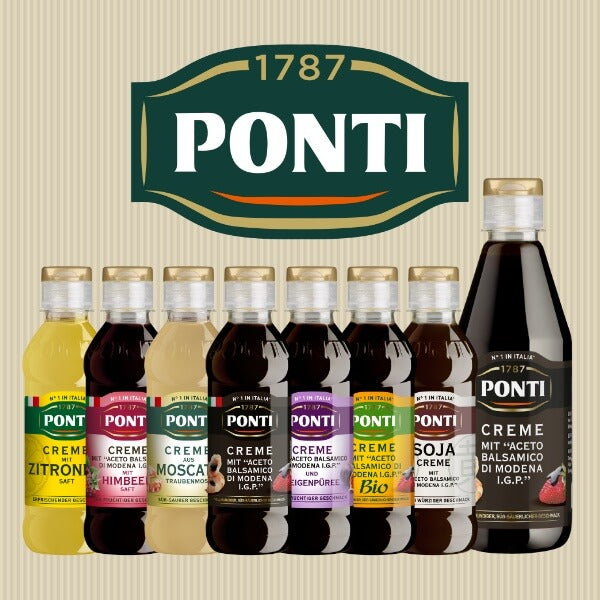 Ponti Essig Creme Aceto Balsamico di Modena mit Himbeersaft - 250g