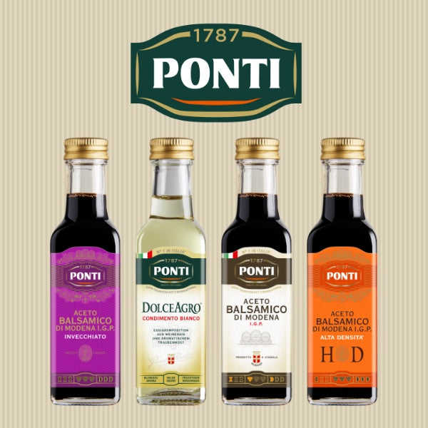 Ponti Weißweinessig Probiergröße DolceAgro Condimento Bianco - 100ml