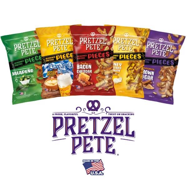 Pretzel Pete Pieces Honey Mustard Onion Brezeln - 160g (SONDERPREIS MHD 20.11.2026)