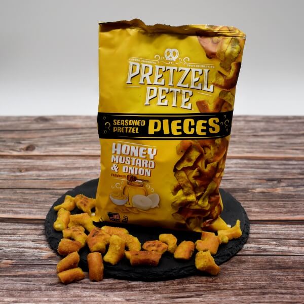 Pretzel Pete Pieces Honey Mustard Onion Brezeln - 160g (SONDERPREIS MHD 20.11.2026)