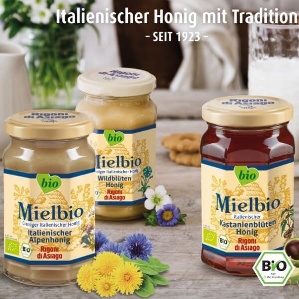 Rigoni di Asiago Mielbio Bio Alpenhonig Vorteilspack (6 x 300g)