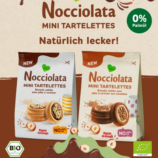 Rigoni di Asiago Tartelettes Bianca Keks mit Nocciolata Füllung - 250g