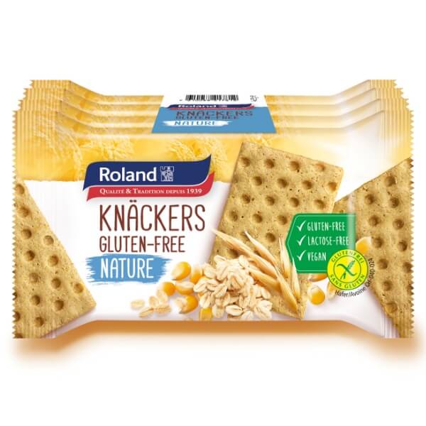 Roland Knäckers Mini Knäckebrot Glutenfrei Natur in der 140g Verpackung