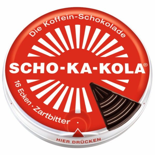 SCHO-KA-KOLA Zartbitter Koffein Schokolade in der 100g Dose