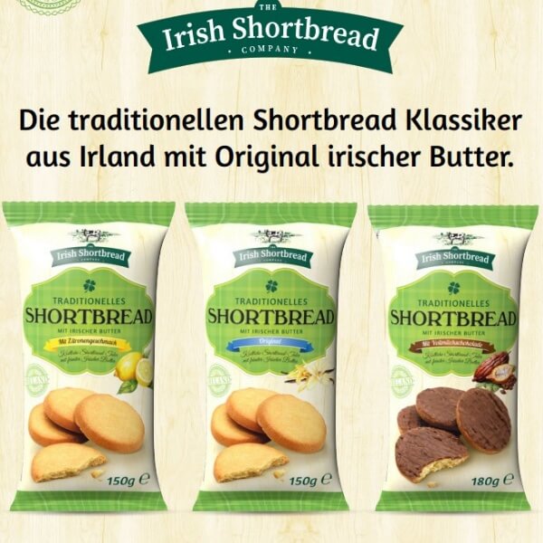 Shortbread Zitrone Butterkeks von The Irish Shortbread Company - 150g