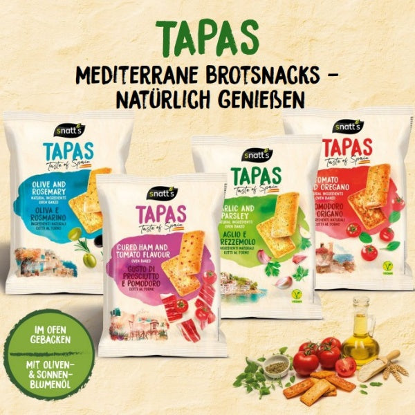 Snatt's Tapas Brotchips Tomato and Oregano - 120g