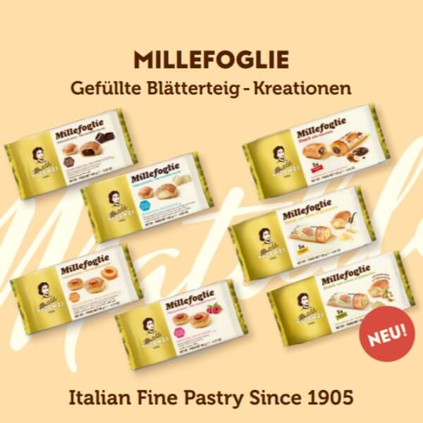 Vicenzi MilleFoglie Blätterteig-Häppchen Aprikose Vanille - 90g