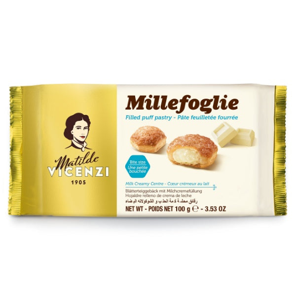 Vicenzi MilleFoglie Blätterteig-Häppchen Milch - 100g