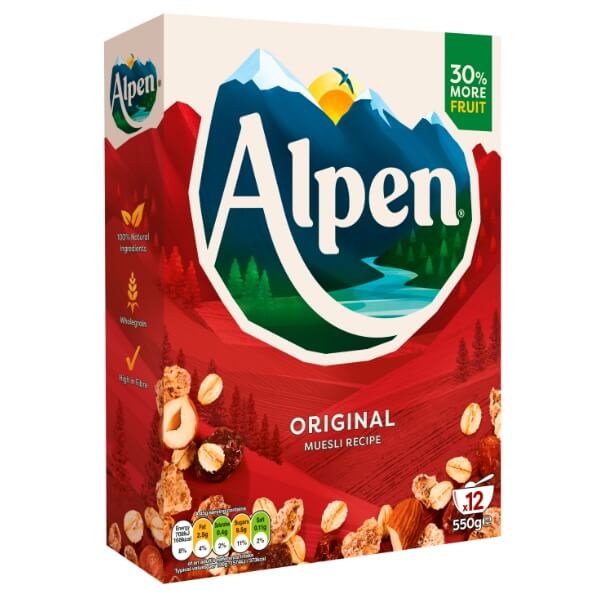 Weetabix Schweizer Alpen Müsli Original in der 550g Verpackung
